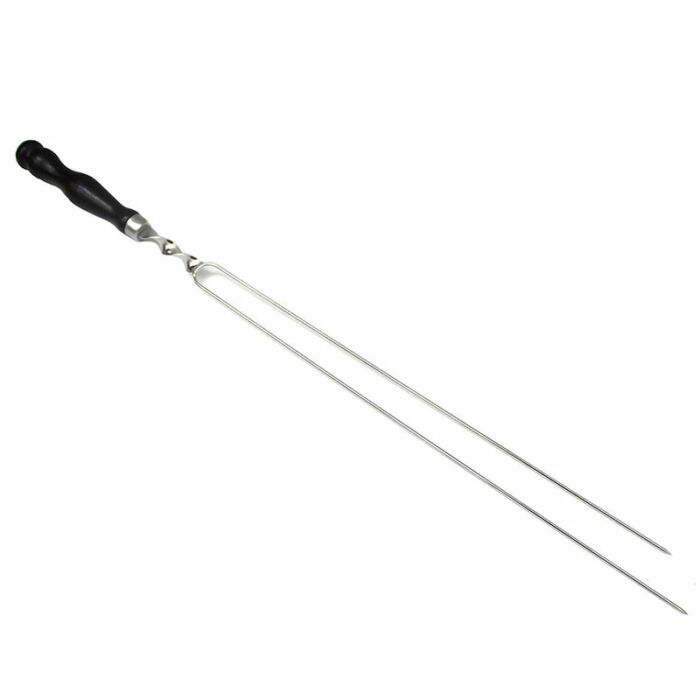 Zestaw 6 szpilek (71 cm) z podwójnym "widłami" do mięsa, warzyw, grzybów, ryb i krewetek